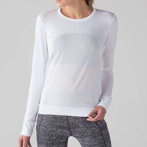 lululemon | Breeze By long sleeve tech top White Size 10